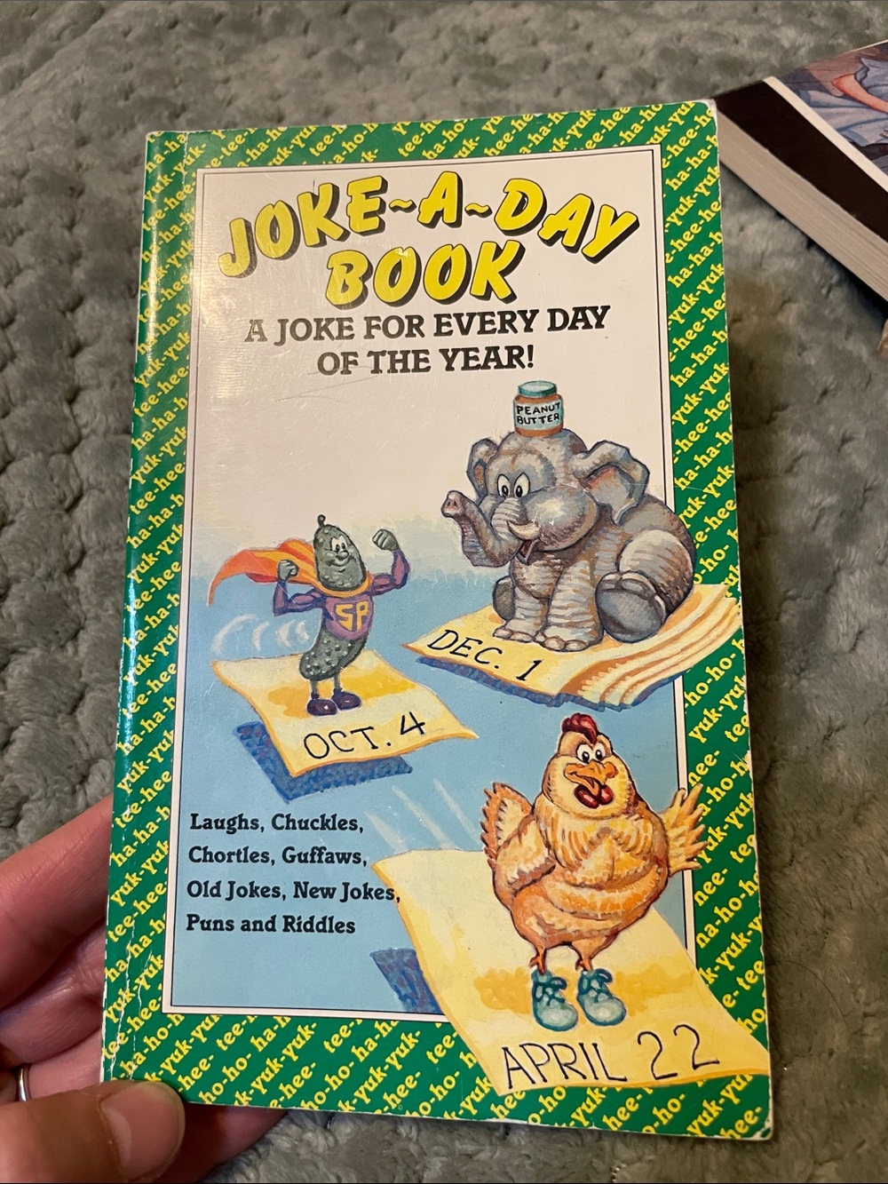 1st Edition Joke-A-Day Book – Green Cover